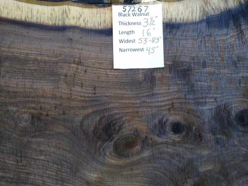 Black Walnut Slab 57267 Black Walnut Slab 57267