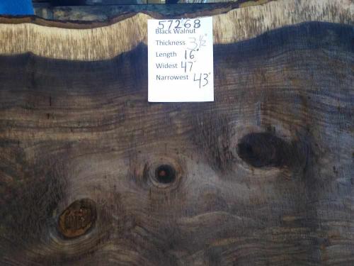 Black Walnut Slab 57268 Black Walnut Slab 57268