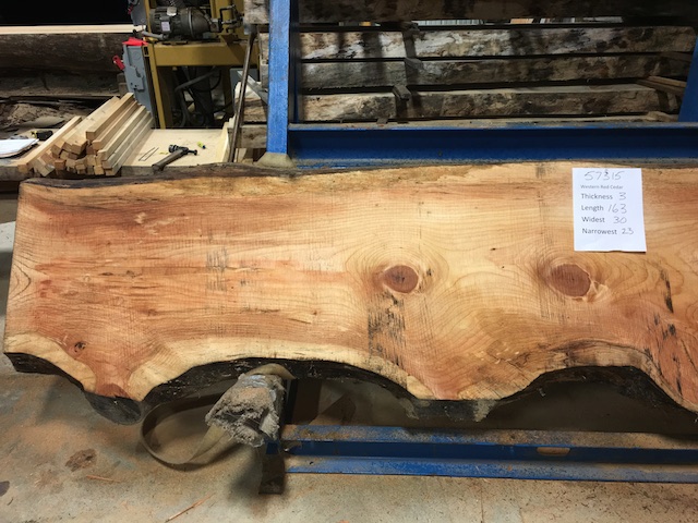 Cedar Slab 57315a