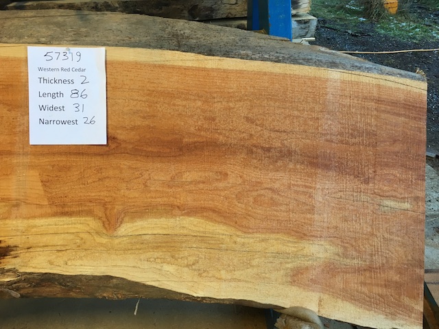 Cedar Slab 57319b