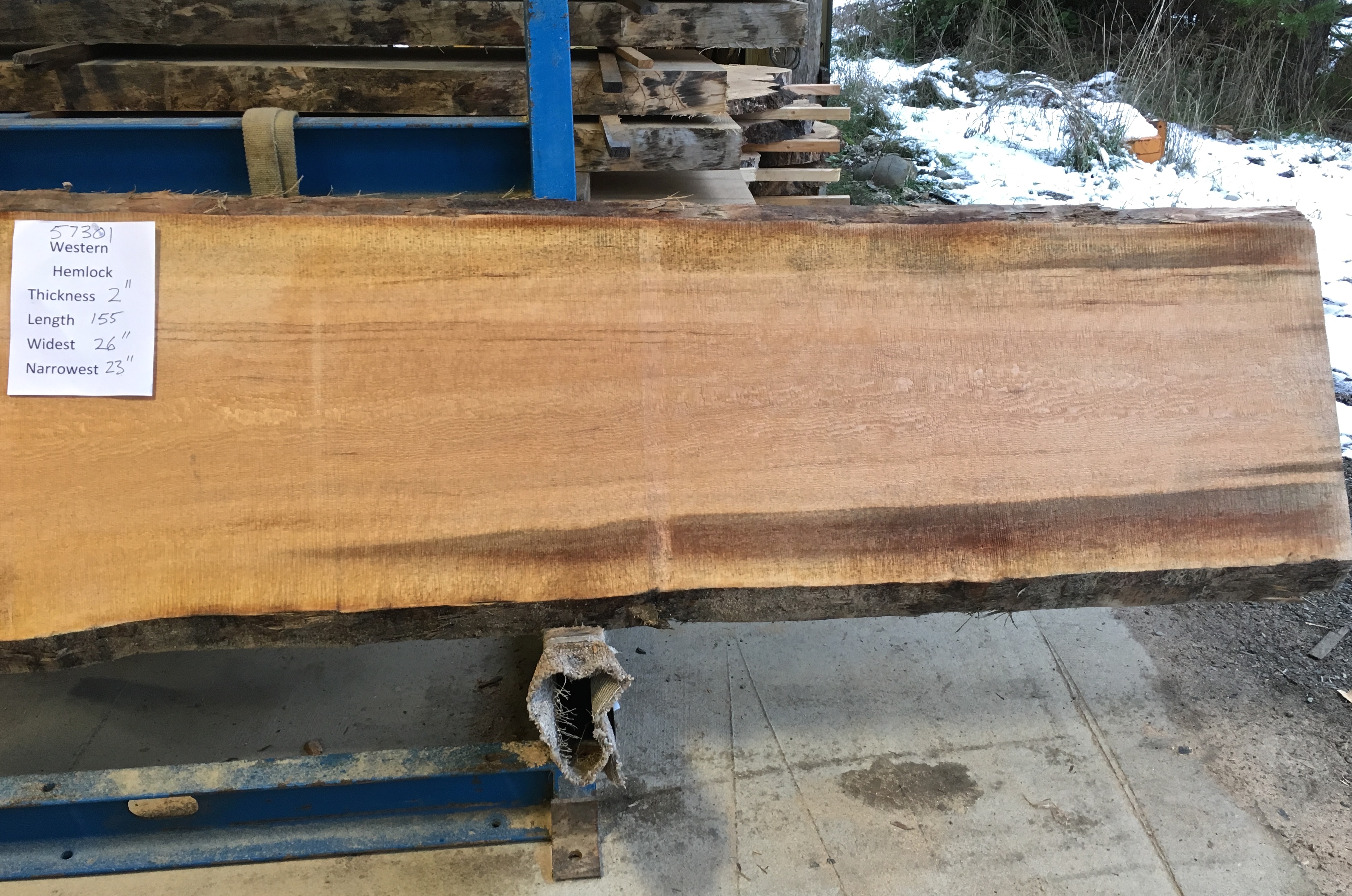 Hemlock Slab 57301b