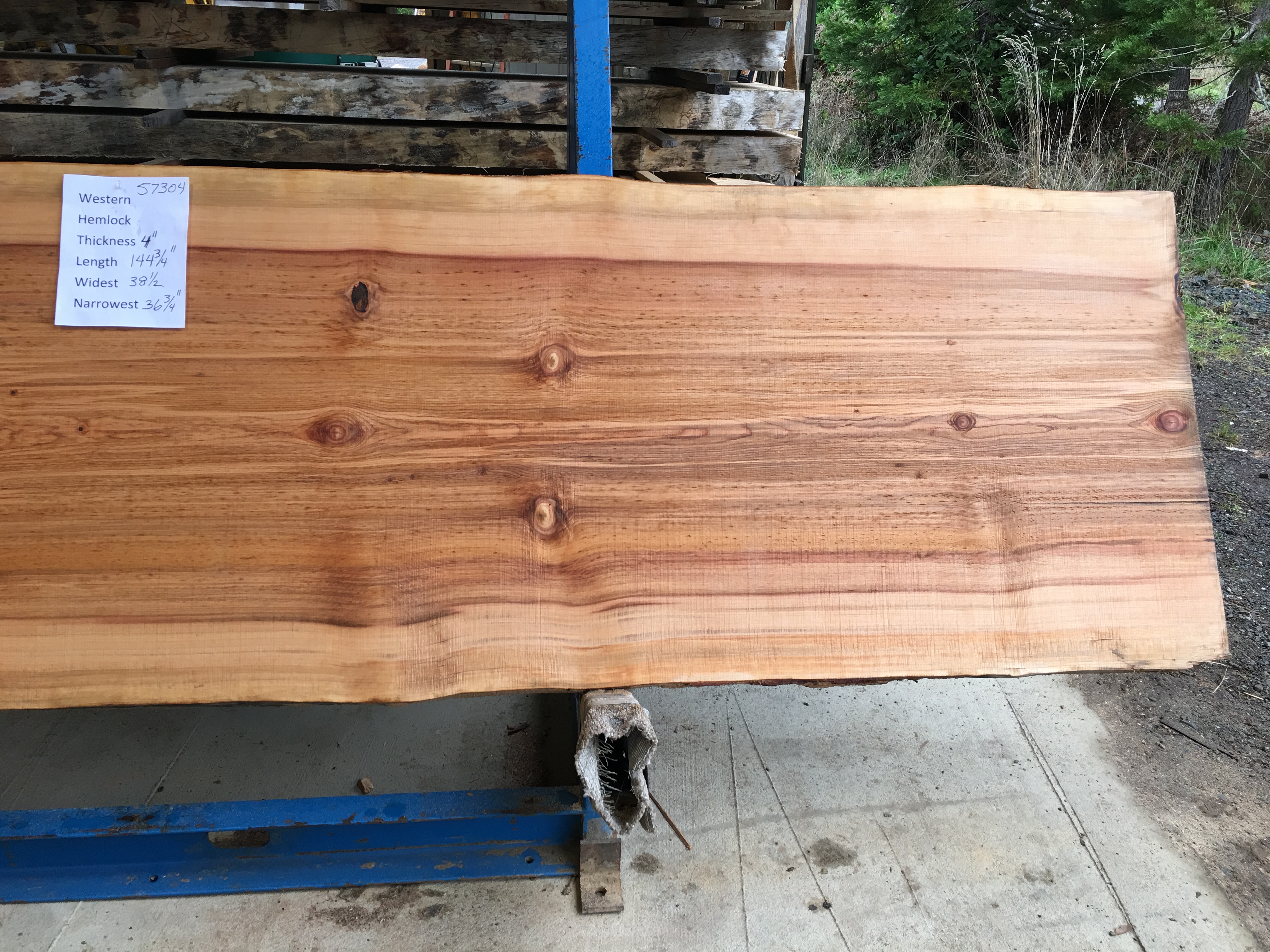 Hemlock Slab 57304b