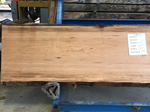 Hemlock Slab 57306a