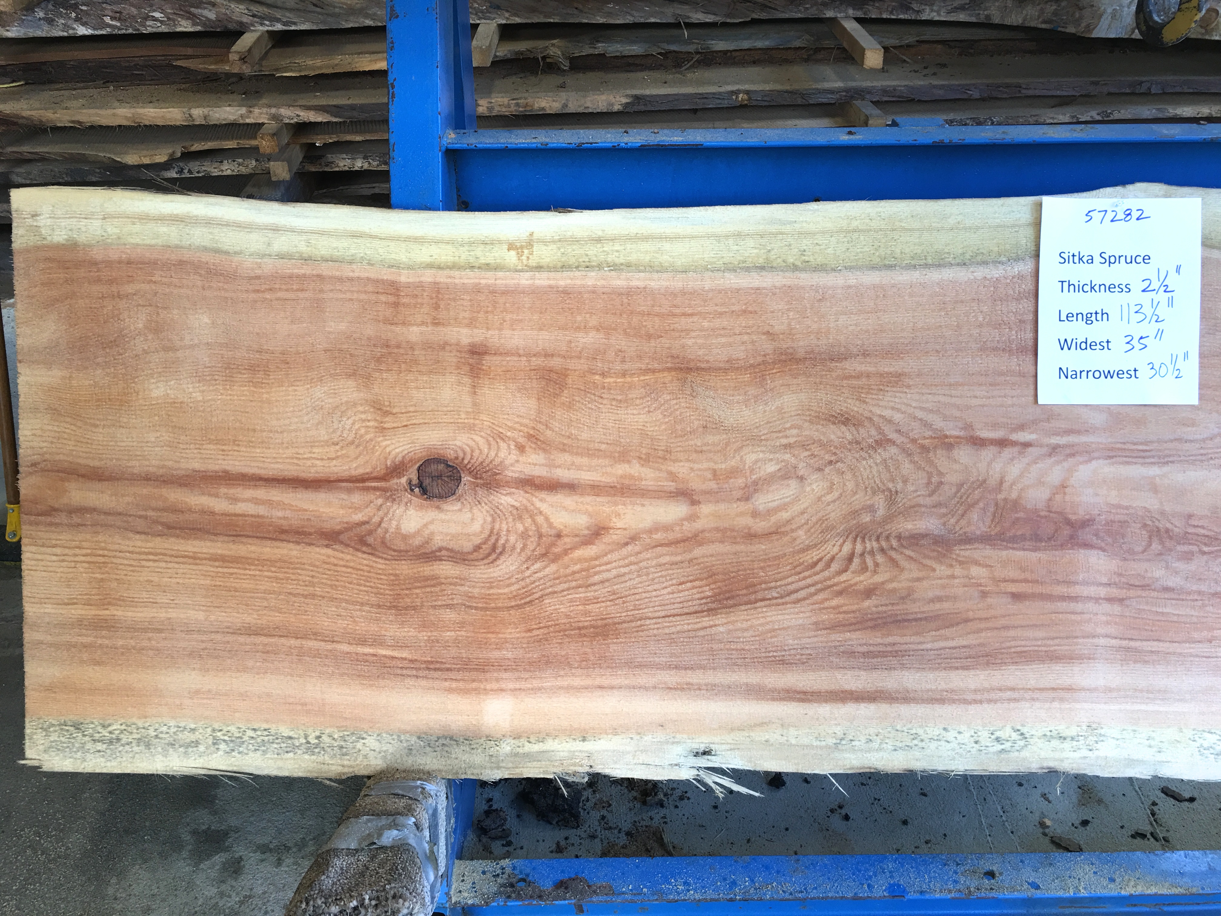 Spruce slab 57282a