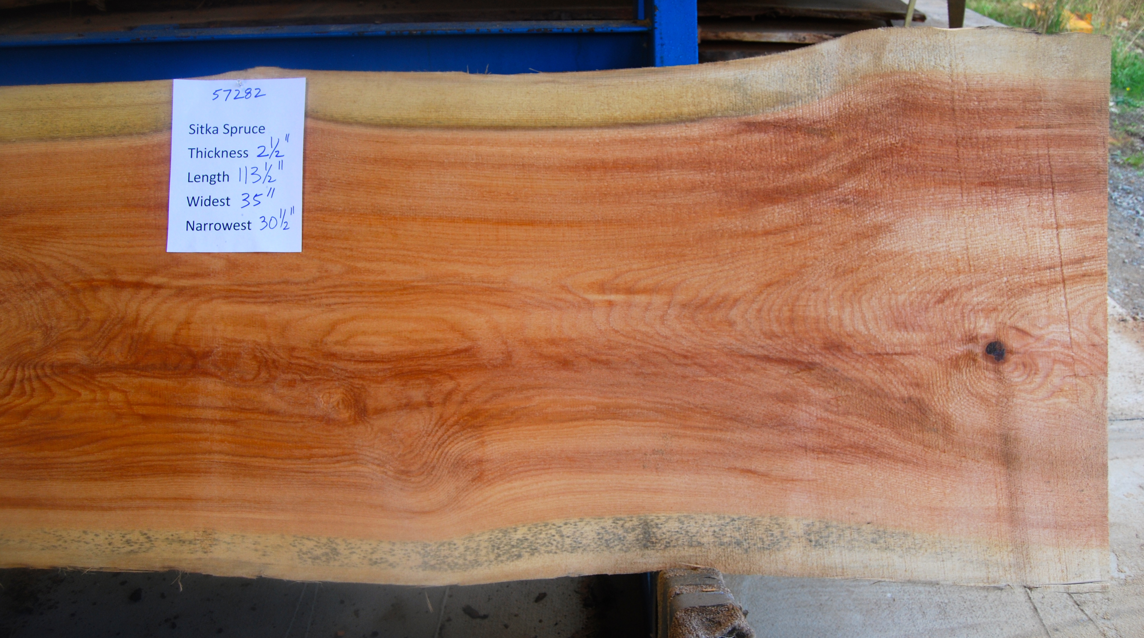 Spruce slab 57282b