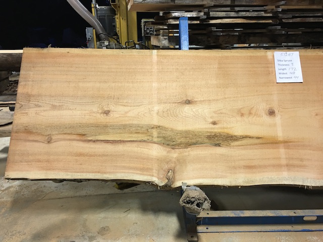 Spruce slab 57287a